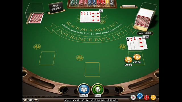 Характеристики слота Blackjack Professional Series 9