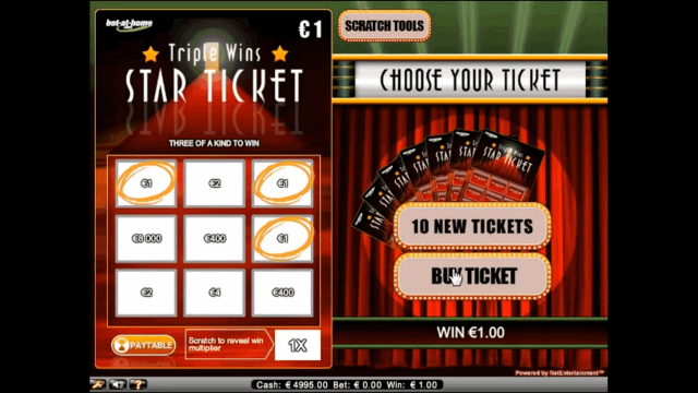 Бонусная игра Triple Wins Star Ticket 2