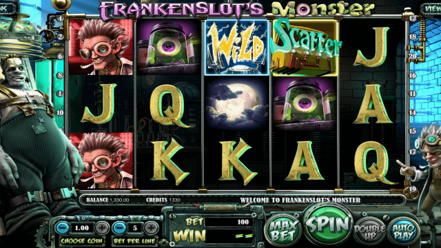 Характеристики слота Frankenslot's Monster 10